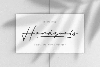 Handgoals Handwritten font