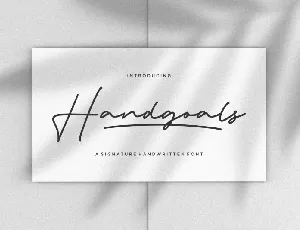 Handgoals Handwritten font