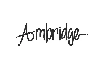 Ambridge font