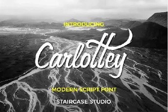 Carlottey Calligraphy font