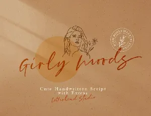 Girly Moods Script font