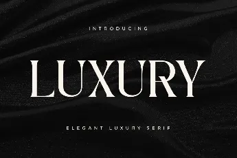 Luxury font