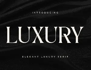 Luxury font