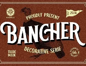 Bancher font