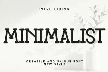 Minimalist Display font