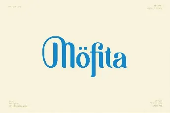 MÃ¶fita Display Free font