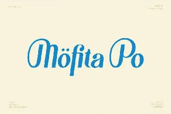 MÃ¶fita Display Free font