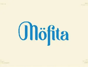 MÃ¶fita Display Free font