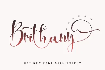 Brithany Modern - Personal Use font