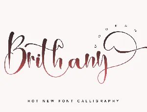 Brithany Modern - Personal Use font