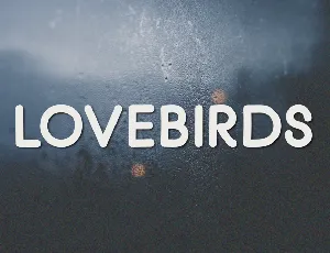 Lovebirds font