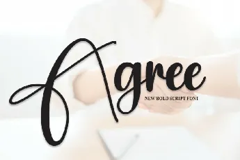 Agree Script font