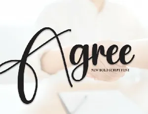 Agree Script font