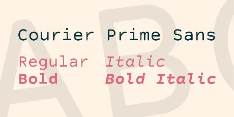 Courier Prime Sans font