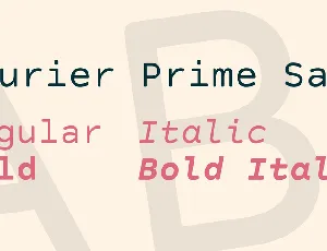 Courier Prime Sans font