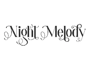 Night Melody font