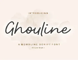 Ghouline font