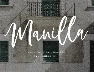 Manilla Script font