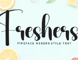 Freshers Script font