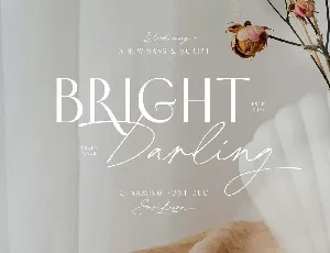 Bright Darling Duo font