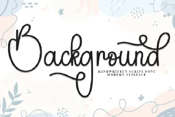 Background Script font