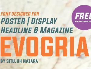 Evogria Sans Serif font