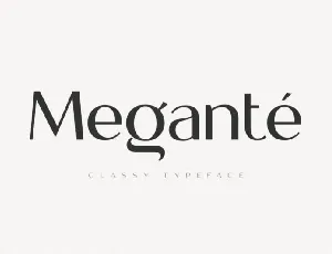 Megante Display font