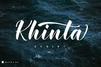 Khinta Script font