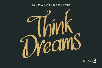 Think Dreams Script font