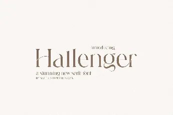 Hallenger font