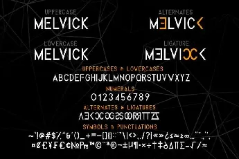 Melvick Family Free font