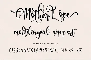 Mother Love font