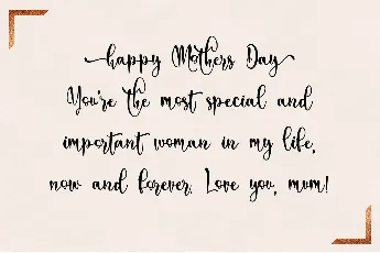 Mother Love font