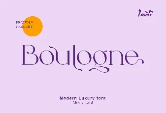 Boulogne font