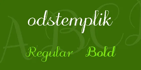 odstemplik font