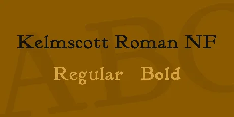 Kelmscott Roman NF font