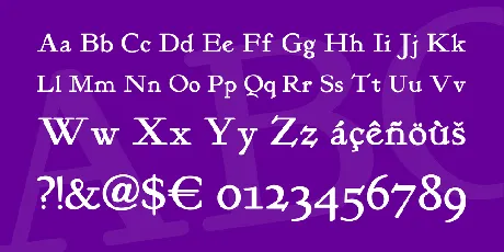 Kelmscott Roman NF font