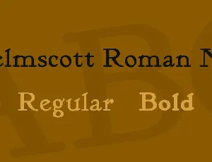 Kelmscott Roman NF font