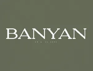 Banyan font