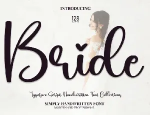 Bride Script font