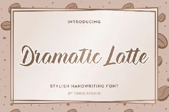 Dramatic Latte font