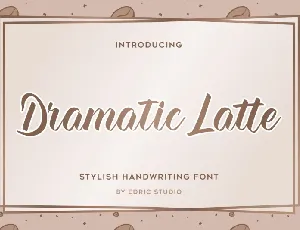 Dramatic Latte font