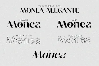 Monea Alegante font