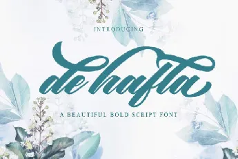 De Hafla Script font