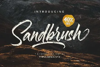 Sandbrush font