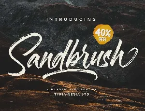 Sandbrush font