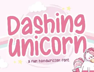 Dashing Unicorn font