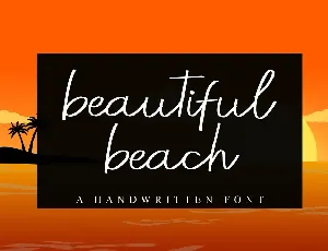 Beautiful Beach font