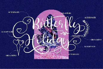 Butterfly Holiday font