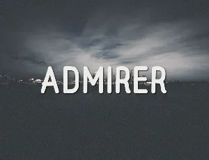 Admirer font